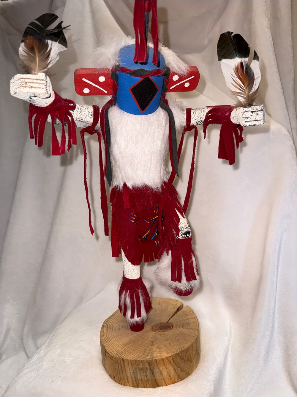 Vintage articulated Chasing Star Kachina Na-ngasohu in Hopi